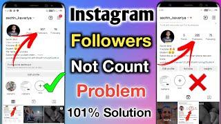 instagram followers count not showing problem | instagram followers not count problem