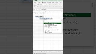 Convert Feet to Meters in Excel #excel #shorts