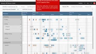 Visual Production Scheduler for Microsoft Dynamics 365 Business Central