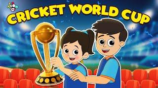 Cricket World Cup | Gattu's బ్యాటింగ్ | Telugu Stories | Moral Stories | Kids Animation Story