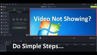 How to fix camtasia canvas screen video not showing | camtasia studio 9