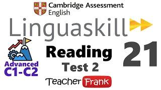 21. Linguaskill Business Reading Test 2 Part 1 - Advanced - Level C1 - C2