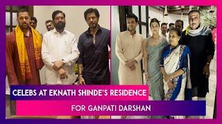 From Salman Khan To Shah Rukh Khan, Celebs Visit CM Eknath Shinde’s Residence For Ganpati Darshan