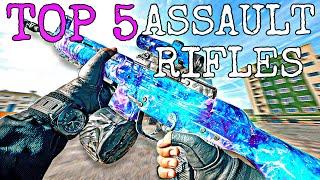 NEW TOP 5 *UPDATED* Meta ASSAULT RIFLES in WARZONE!  (Top 5 Assault Rifles Loadouts)