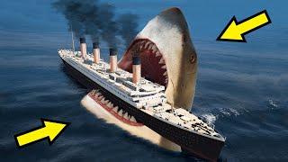GTA 5 Megalodon Attack Titanic Movie (Titanic Sinking and Underwater Scene) GTA 5 Mods