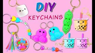 8 AMAZING DIY KEYCHAINS - How To Make Super Cute Key chain At Home - Easy Steps