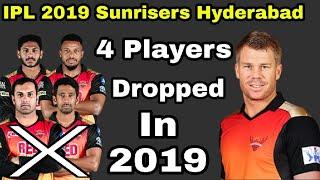 IPL 2019 SRH 4 Players Who Might Be Dropped In IPL 12 Season