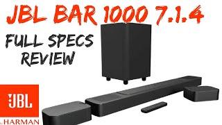 JBL BAR 1000 Soundbar - Full Specs Review + Sound Tests - BASS, ATMOS