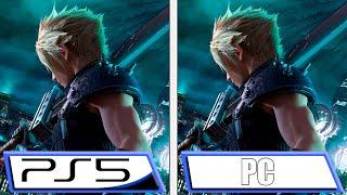 Final Fantasy VII REMAKE | PC vs PS5 | Graphics Comparison
