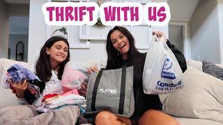 THRIFT WITH ME AND MY SISTER! THRIFT HAUL 2021! EMMA AND ELLIE