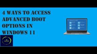 Ways To Access Advanced Boot Options In Windows 11 || MACRO IT SOLUTIONS