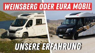 Eura Mobil vs. Weinsberg: Unterschiedliche Fahrzeuge, gleiche Begeisterung!  Unser Fazit