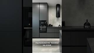 Расположение техники на кухне. Встроенная техника