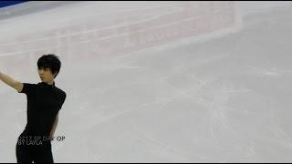 Yuzuru Hanyu-2017 4CC SP run-through on 3 OP days [Fan cam]