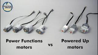 LEGO Technic Powered Up motors vs. Power Functions motors