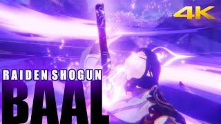 RAIDEN SHOGUN BAAL Pulled out a sword from her Chest 4K Jap Dub