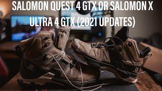 New Salomon QUEST 4 GTX Or Salomon X ULTRA 4 MID GTX - Which Is Better?? (2021 Updates)