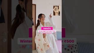 Meesho Finds: Winter Night Set Under ₹500 ️ #meesho #meeshofinds #meeshoshopping #meeshohaul #pj