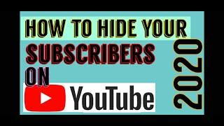 How to hide subscribers on YouTube channel || Using Iphone|| hide subscribers