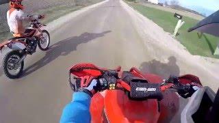 Ktm 500 vs can am renegade 850 drag race