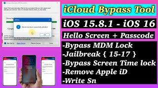FREE iCloud Bypass Tool 2024 iOS 15.8.1 UP TO iOS 16 | iPhone 6S Untethered Bypass iCloud on Win10 |