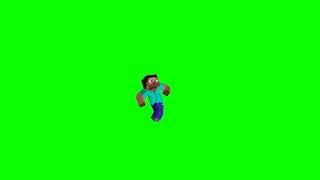 Steve default dancing meme Green screen