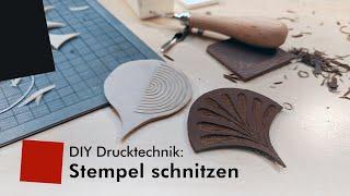 DIY: Drucktechnik – Stempel aus Linol schnitzen