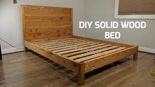 DIY Solid Wood Bed | NATHAN BUILDS