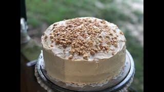 WENDY'S PEANUT BUTTER CAKE with PEANUT BUTTER FROSTING