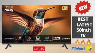 ONIDA 50 inch 4K smart Google TV 2023 Edition - Dolby Atmos Vision & HDR10 - 50UIG - Onida google tv