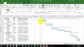 How to make Gantt Chart using MS Project 2016