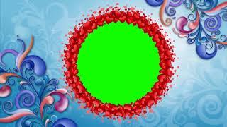 GREEN SCREEN FLOWERS DESING CIRCLE ANIMATION BACKGROUND | DMX HD BG 396