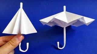How to make a paper umbrella that open and closes - Origami Umbrella 
