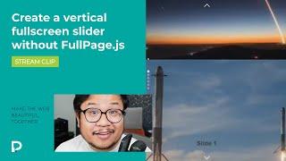 Create a vertical fullscreen slider without FullPage.js