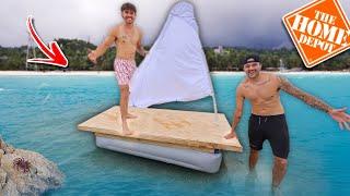 Building HomeDepot MINI SailBoat with the Boys to set sail into the SUNSET (budget challenge)