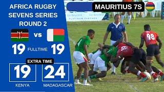 Kenya vs Madagascar Rugby Africa Sevens Series 2024 in Mauritius 7s Round 2