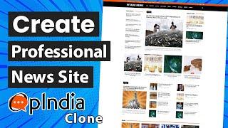 Create Professional News Website without Coding | Creating OpIndia Clone