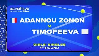 Les Petits As 2025 | Girls Singles R1 | Colleen ADANNOU ZONON vs. Valeriia TIMOFEEVA