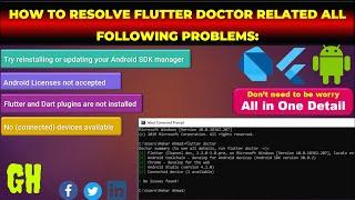 How to Resolve Flutter Doctor Related all Problems