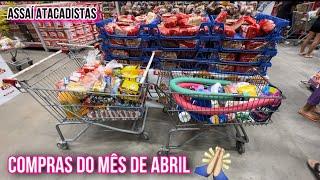 COMPRAS DO MÊS DE ABRIL CONSEGUI COMPRAR BASTANTE COISA️Assaí Atacadista