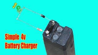 Simple 4v Lead Acid Battery Charger Circuit