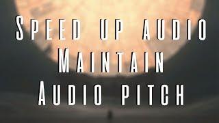 How to Speed up audio without it sounding high pitched Pitch Shift Premiere Pro CC 2017