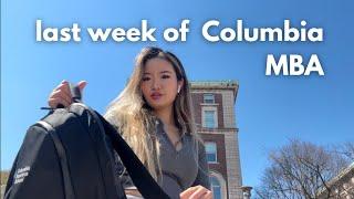 Last week of Columbia MBA | business school grad student, living alone in NYC vlog