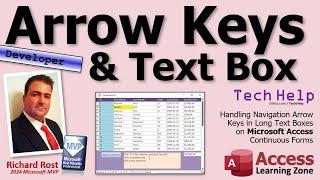 Handling Navigation Arrow Keys in Long Text Boxes on Microsoft Access Continuous Forms