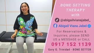 Bone Setting Therapy with Abigail Viana Jabel