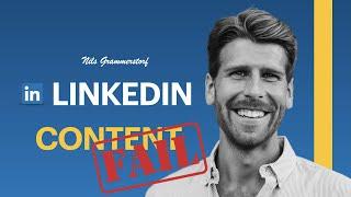LinkedIn Content: 2 Fehler, die du vermeiden solltest | LinkedIn | Social Selling