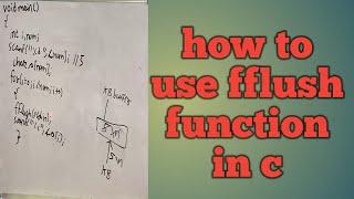 how to use fflush in c