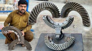 The Very mojor Repairing Of Broken Differential Gear Ring By Very Brilliant Mechanic…