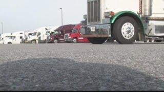 Central Georgia truck drivers protest for better conditions