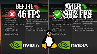 NVIDIA X SERVER: BEST SETTINGS TO GET MORE FPS & PERFORMANCE| More FPS in Games on Linux️